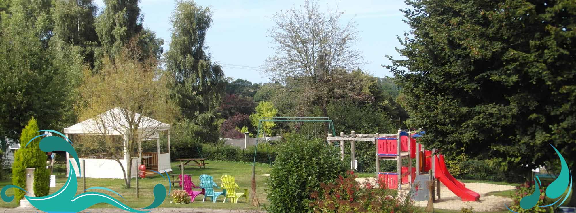 camping veules sur rose